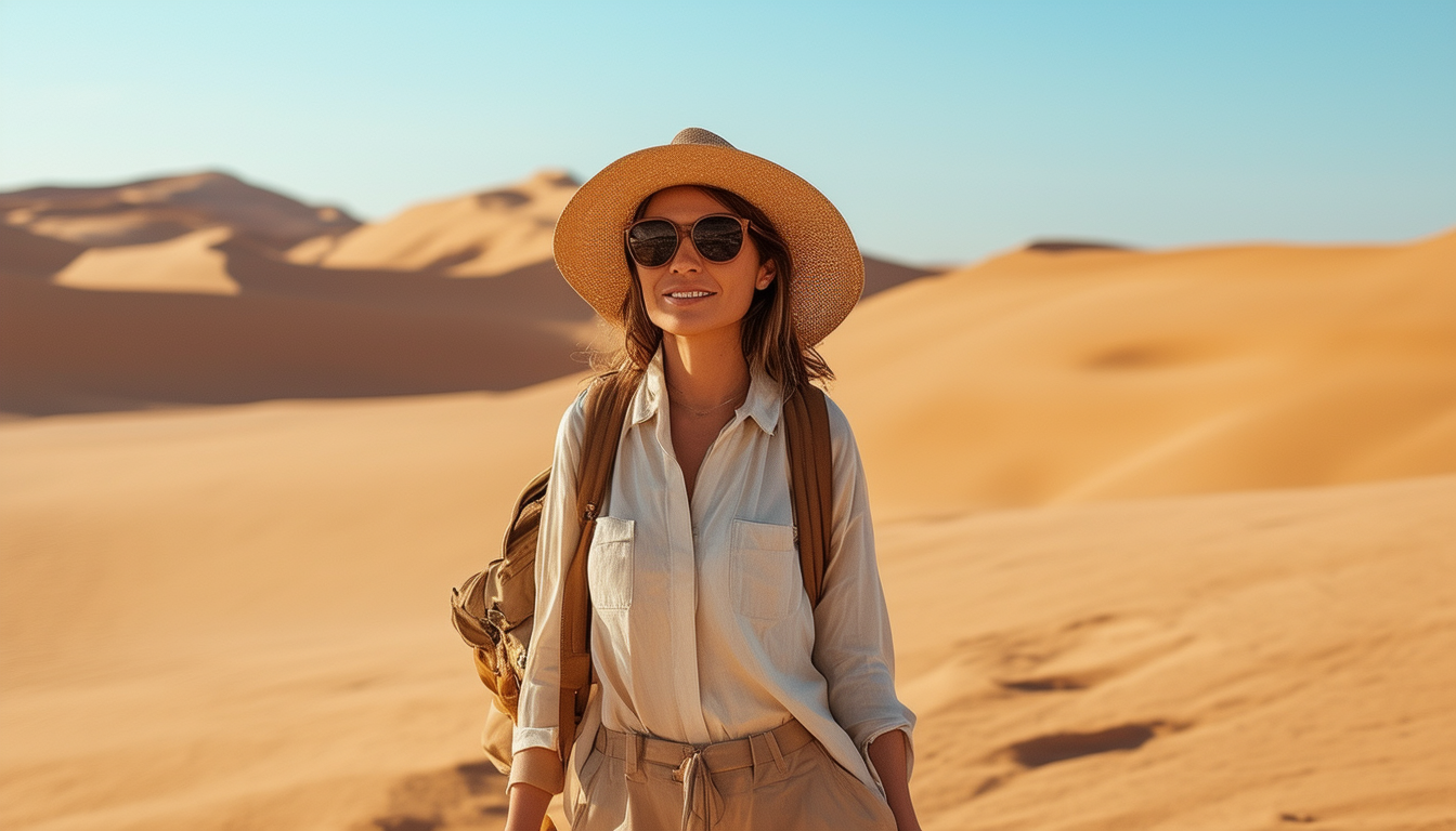 découvrez nos conseils pratiques pour choisir la tenue sahara idéale pour femme. apprenez à allier confort et style tout en étant parfaitement adaptée aux conditions désertiques. parfait pour vos prochaines aventures en plein air !