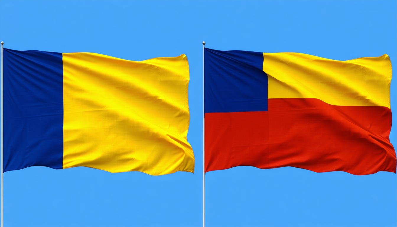 découvrez les richesses culturelles et historiques des drapeaux de la roumanie et du tchad. explorez les symboles et significations qui se cachent derrière ces emblèmes nationaux et plongez dans l'importance de leurs couleurs et motifs.