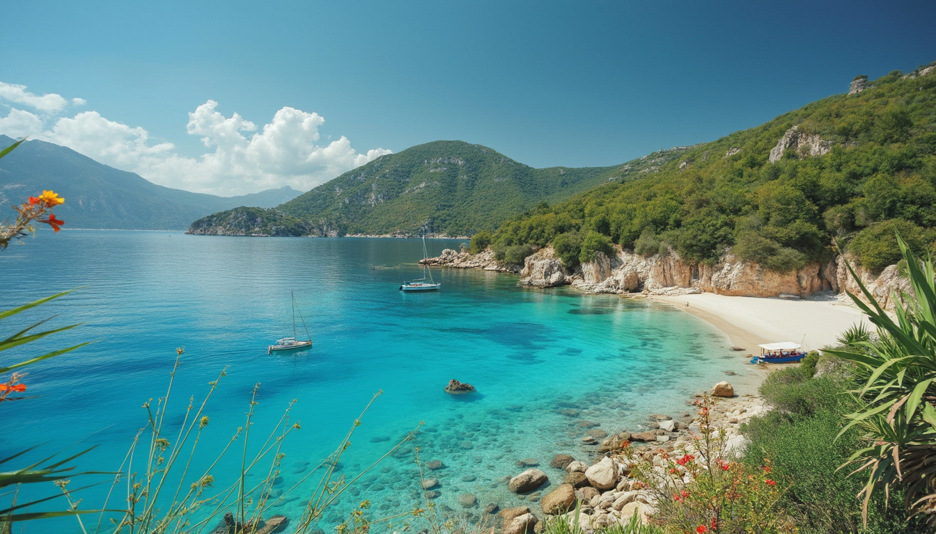 explorez l'île de ksamil, un véritable paradis caché en albanie. profitez de ses plages de sable blanc, de ses eaux cristallines et de ses paysages à couper le souffle. une destination idéale pour les amoureux de la nature et du soleil.